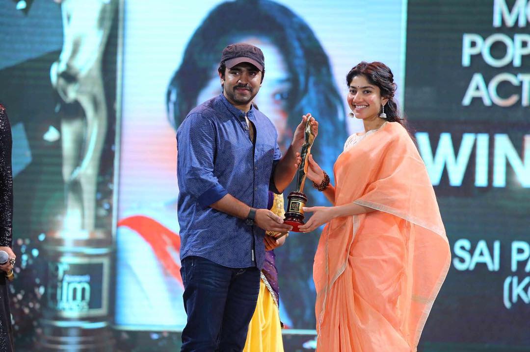 Sai Pallavi, won Asianet Film Award, For Her Movie, Kali