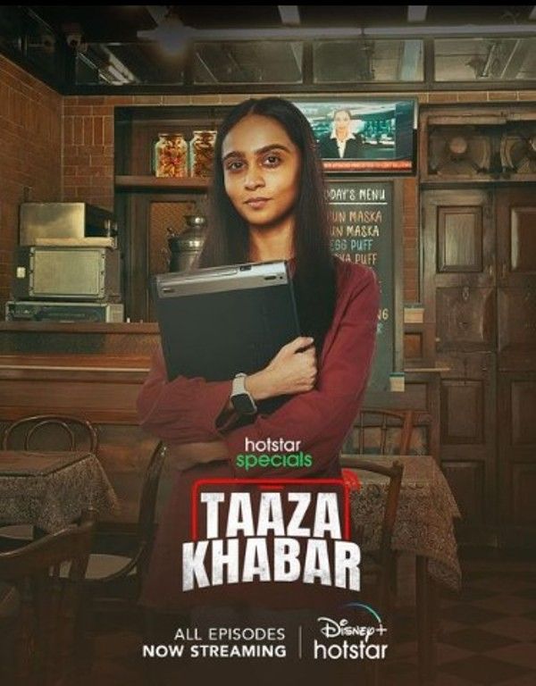 Nitya Mathur as Shazia in the Hotstar web series Taaza Khabar (2023)