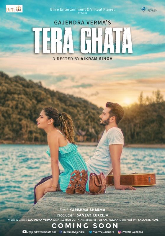 Poster of the song 'Tera Ghata' by Gajendra Verma